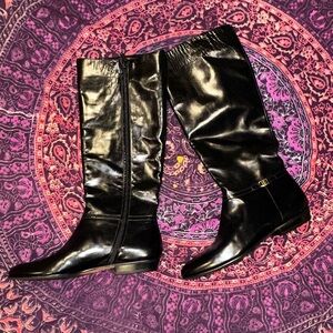 Salvatore Ferragamo Black Leather Boots